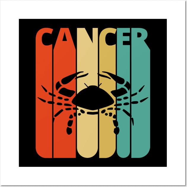 Cancer Vintage retro style. Wall Art by MadebyTigger